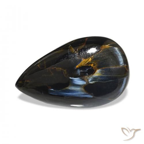 11.08ct Multicolor Pietersita, En forma de pera, Opaco