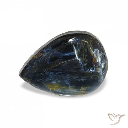 Pietersita Multicolor natural de 2.60 ct, En forma de pera, Opaco