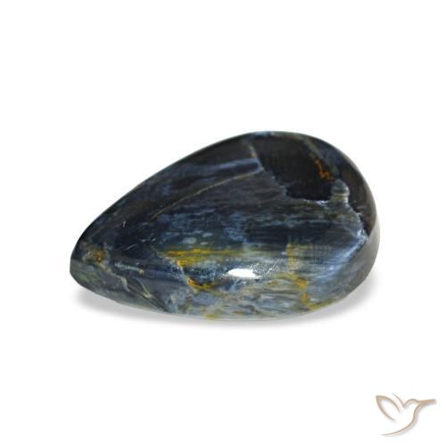 Pietersita Multicolor natural de 2.60 ct, En forma de pera, Opaco