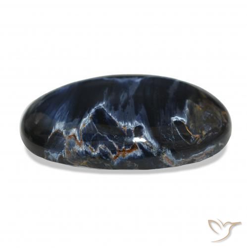 Pietersita Multicolor natural de 7.74 ct, Ovalada, Opaco