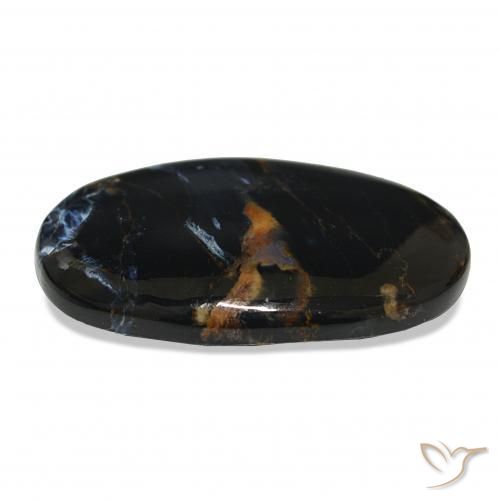 Pietersita Multicolor natural de 15.20 ct, Ovalada, Opaco