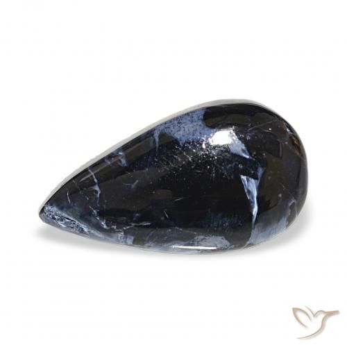Pietersita Multicolor natural de 7.18 ct, En forma de pera, Opaco