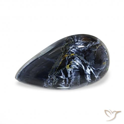 4.29ct Multicolor Pietersita, En forma de pera, Opaco
