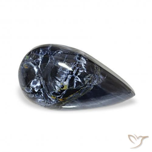 Pietersita Multicolor natural de 4.29 ct, En forma de pera, Opaco