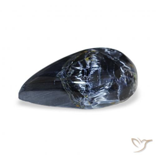 Pietersita Multicolor natural de 4.29 ct, En forma de pera, Opaco
