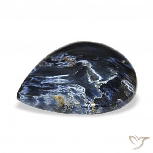 Pietersita Multicolor natural de 9.97 ct, En forma de pera, Opaco