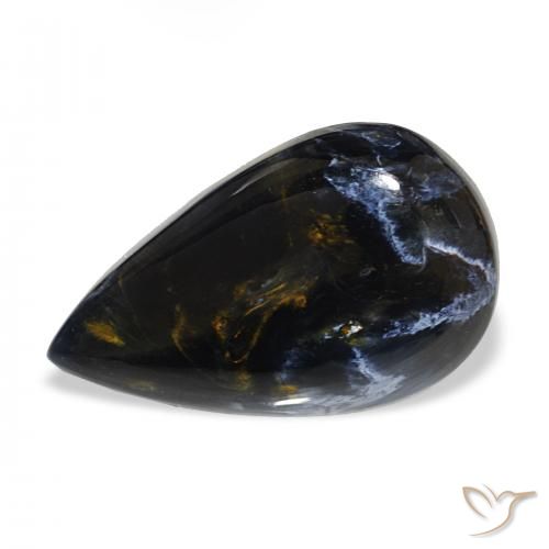 12.86ct Multicolor Pietersita, En forma de pera, Opaco