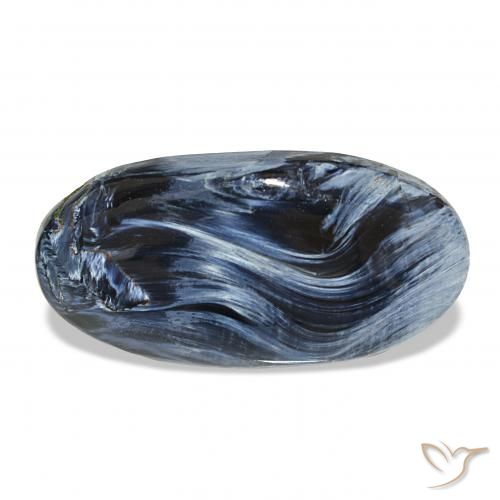 Pietersita Multicolor natural de 12.19 ct, Ovalada, Opaco