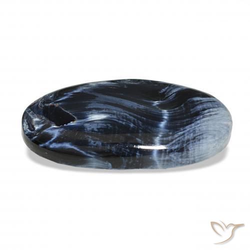 Pietersita Multicolor natural de 12.19 ct, Ovalada, Opaco