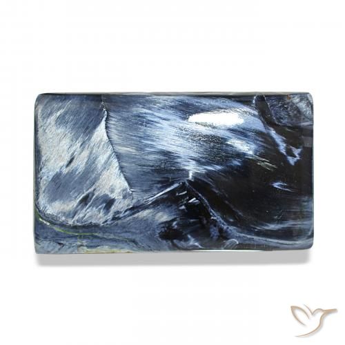 Pietersita Multicolor natural de 13.37 ct, Corte Baguette, Opaco