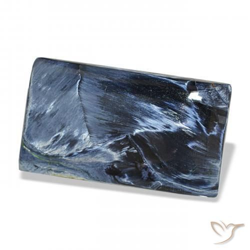 Pietersita Multicolor natural de 13.37 ct, Corte Baguette, Opaco