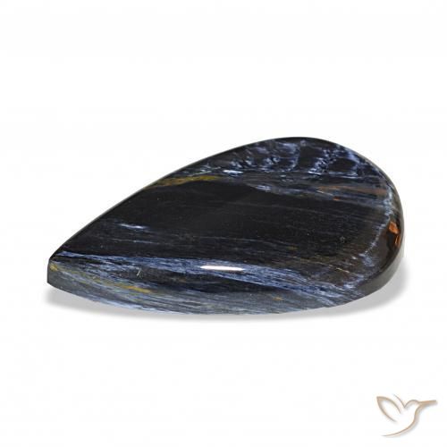 Pietersita Multicolor natural de 17.84 ct, En forma de pera, Opaco