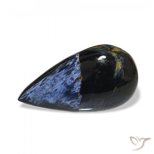 10.10ct Multicolor Pietersita, En forma de pera, Opaco