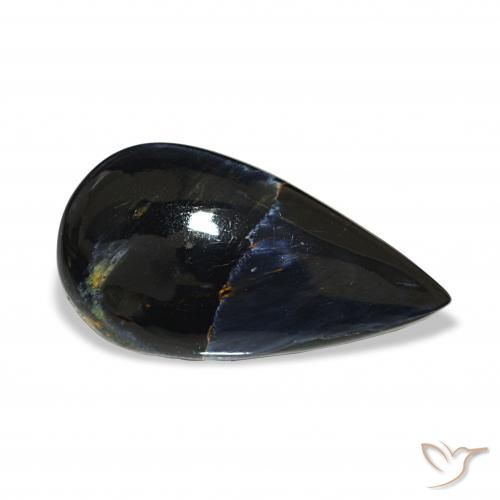 Pietersita Multicolor natural de 10.10 ct, En forma de pera, Opaco