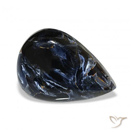 Pietersita Multicolor natural de 13.22 ct, En forma de pera, Opaco