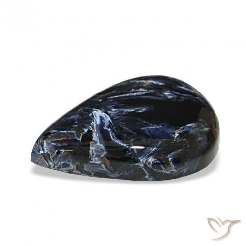 Pietersita Multicolor natural de 13.22 ct, En forma de pera, Opaco