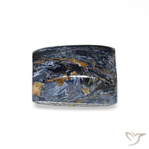 Pietersita Multicolor natural de 4.87 ct, Corte Baguette, Opaco