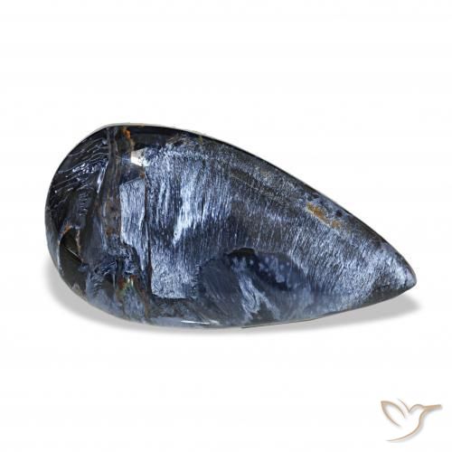 Pietersita Multicolor natural de 14.07 ct, En forma de pera, Opaco