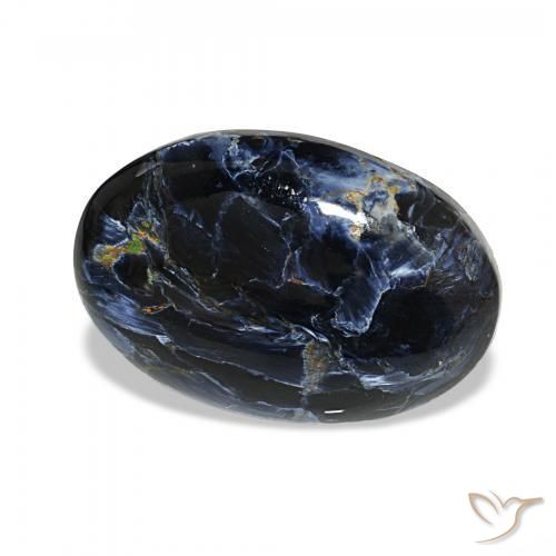 Pietersita Multicolor natural de 17.86 ct, Ovalada, Opaco