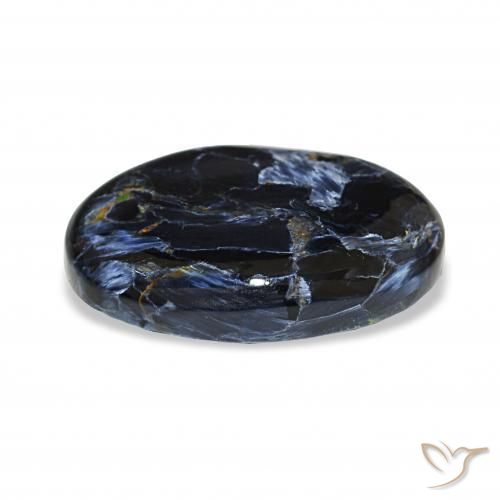Pietersita Multicolor natural de 17.86 ct, Ovalada, Opaco