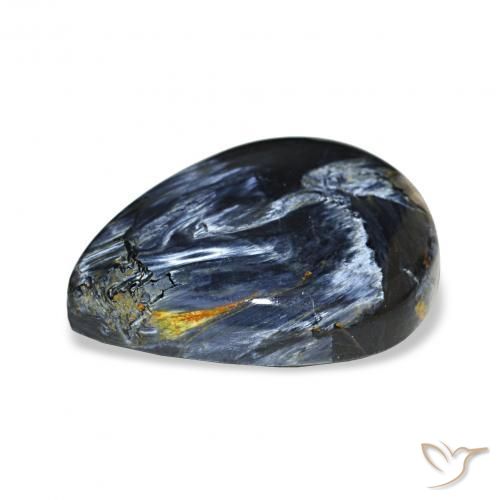 Pietersita Multicolor natural de 14.93 ct, En forma de pera, Opaco