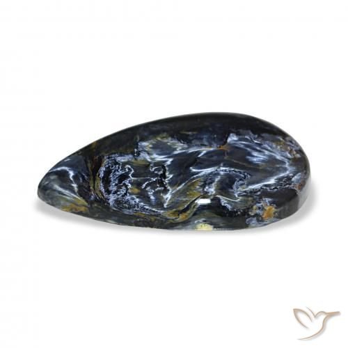 Pietersita Multicolor natural de 10.32 ct, En forma de pera, Opaco