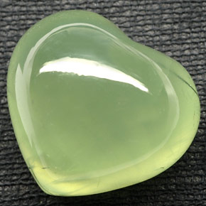 Prehnita verde natural de 48,76 ct, transparente, transparente / translúcido