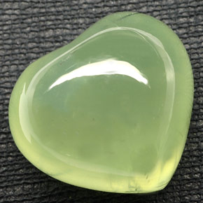 Prehnita verde natural de 48,76 ct, transparente, transparente / translúcido