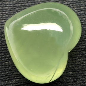 Prehnita verde natural de 48,76 ct, transparente, transparente / translúcido
