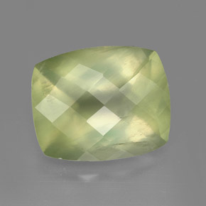 Prehnita verde natural de 5,45 ct, transparente, transparente / translúcido