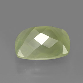 Prehnita verde natural de 5,45 ct, transparente, transparente / translúcido