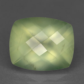 Prehnita verde natural de 5,33 ct, transparente, transparente / translúcido
