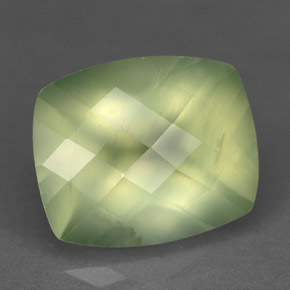 Prehnita verde natural de 5,33 ct, transparente, transparente / translúcido