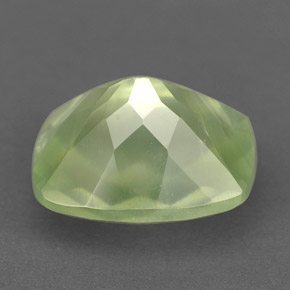 Prehnita verde natural de 5,33 ct, transparente, transparente / translúcido