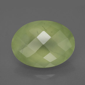 Prehnita verde natural de 9,48 ct, transparente, transparente / translúcido