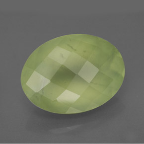 Prehnita verde natural de 9,48 ct, transparente, transparente / translúcido