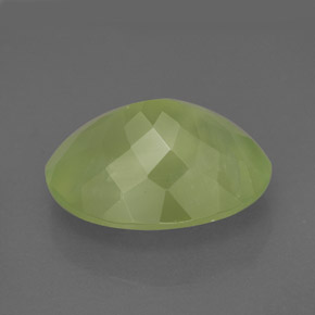 Prehnita verde natural de 9,48 ct, transparente, transparente / translúcido