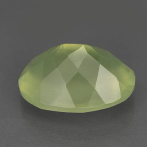 Prehnita verde natural de 9,74 ct, transparente, transparente / translúcido