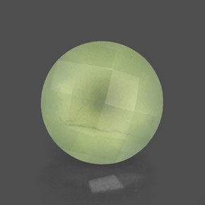 Prehnita verde natural de 1,94 ct, transparente, transparente / translúcido