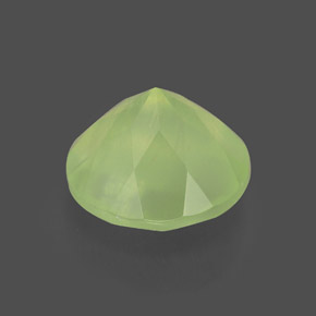 Prehnita verde natural de 1,94 ct, transparente, transparente / translúcido