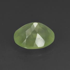 Prehnita verde natural de 4,92 ct, corte óvalo, translúcido