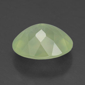 Prehnita verde natural de 4,48 ct, transparente, transparente / translúcido