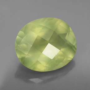 Prehnita verde natural de 4,18 ct, transparente, transparente / translúcido