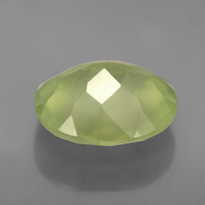 Prehnita verde natural de 4,18 ct, transparente, transparente / translúcido