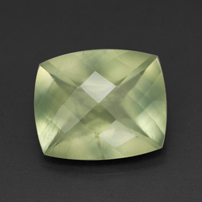 Prehnita verde natural de 4,73 ct, transparente, transparente / translúcido