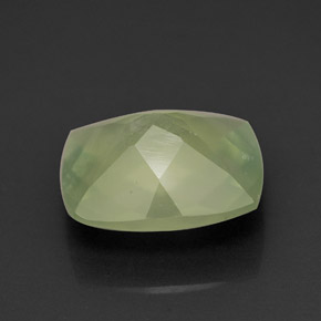 Prehnita verde natural de 4,73 ct, transparente, transparente / translúcido