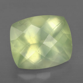 Prehnita verde natural de 5,66 ct, transparente, transparente / translúcido
