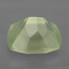 Prehnita verde natural de 5,66 ct, transparente, transparente / translúcido