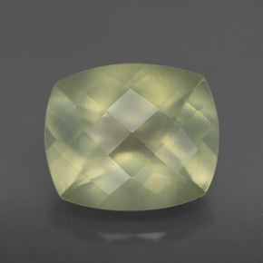 Prehnita verde natural de 5,04 ct, transparente, transparente / translúcido