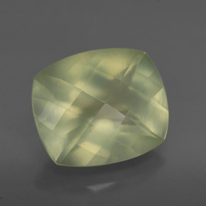 Prehnita verde natural de 5,04 ct, transparente, transparente / translúcido